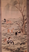 Load image into Gallery viewer, Chinese Painting of Horses; artist presumed: Dai Bingxin (戴秉心) (1905–1980)