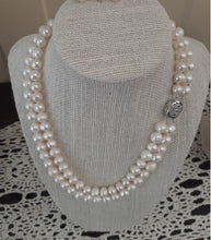 Load image into Gallery viewer, Freshwater Pearl Necklace (2 loops, 17 in. length when stretched)
